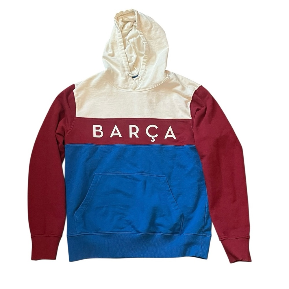 FC Barcelona BARÇA Colorblock Hoodie Blue Red White L